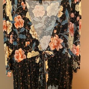 Torrid Floral Soft Wrap Cardigan in Soft Pastels